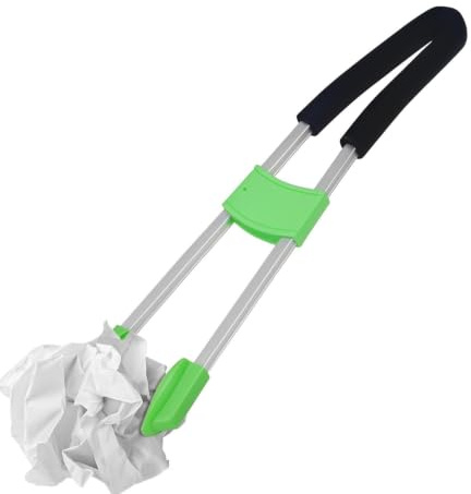 Pinza para Basura Mango Largo Metálico Antideslizante