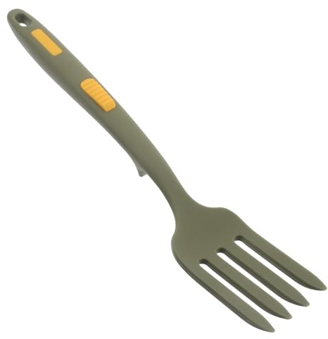 ULTECHNOVO Fourchette à Pâtes Ustensile Cuisine Multifonction en Silicone Résistante la Chaleur 230°c Prise Confortable pour Spaghetti et Nouilles en Pique-niques ou Camping