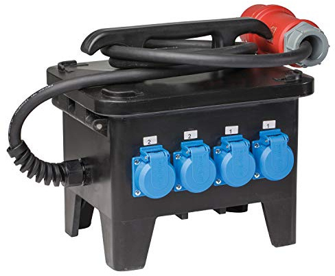 as - Schwabe 60554 Distributeur de courant pour chantier M3 400 V / 32 A, protection IP44