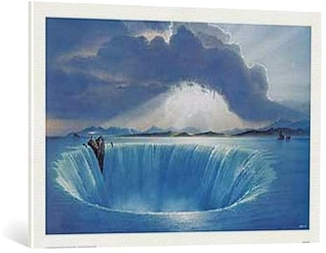 kunst für alle Leinwandbild: Hans-Werner SAHM Leuchtfeuer - hochwertiger Druck, Leinwand auf Keilrahmen, Bild fertig zum Aufhängen, 100x70 cm