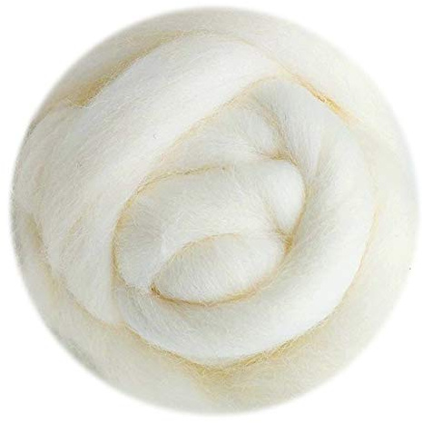 Beauty360 Filzwolle 100g Märchenwolle Filzwolle für Nass- und Trockenfilzen Merino Klasse 70s Super Soft (NO.1)