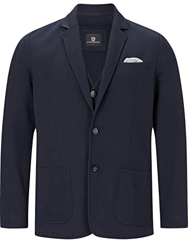 Jan Vanderstorm Herren Sakko 2tlg Holmstein | Set Blazer mit Weste | große Größen L-7XL