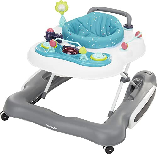 Babymoov 5-in-1 Lauflernhilfe, Gehfrei bis 12 Monate, Lauflernwagen bis 24 Monate, inkl. Spielekonsole
