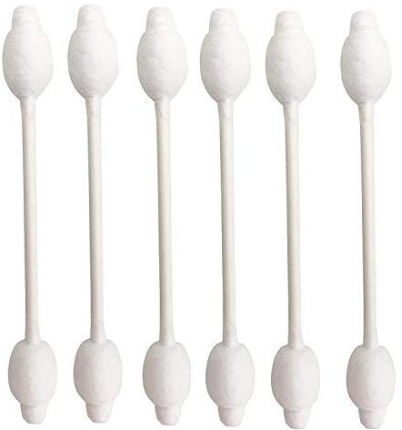 Baby Cotton Swabs, Organic Chlorine-Free Safety Swabs for Kids or Newborn Babies, 100% Biodegradable Gentle Baby Qtips, Cruelty-Free & Hypoallergenic Children Cotton Buds (4 packs of 55 ct. Total 220)