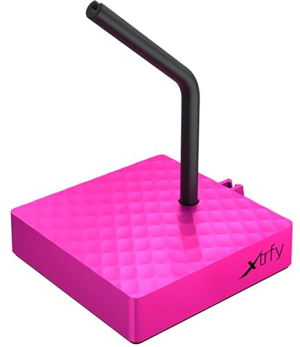 Xtrfy B4, Mouse Bungee für Gaming-Maus, Flexibler Kabelhalter, Pink | Stabiler Standfuß, Elastischer Silikonarm, Rutschfeste Unterseite, Schnelle Montage in 10 Sekunden, für mehr Spielkomfort