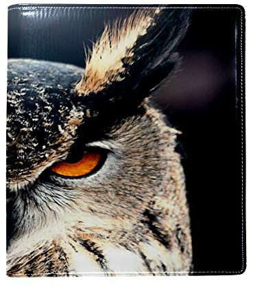 Dehnbarer Buchumschlag mit Eulenmotiv, passend für die meisten Hardcover-Lehrbücher bis zu 22,1 x 16 cm, selbstklebend, für Schulbücher bis zu 22,1 x 16 cm, waschbar und wiederverwendbar