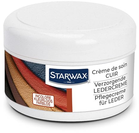 STARWAX - Lederpflegende Creme - Pflegt und Erhält Geschmeidigkeit und Glanz - Mit Lanolin und Rinderfußöl - Farblos - Dringt Tief EIN - 150ml