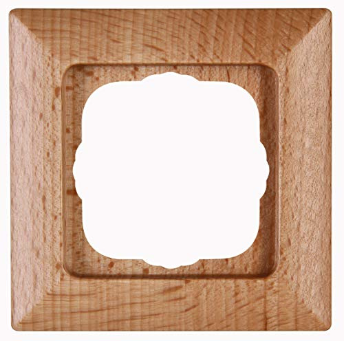 HK02 - Abdeckrahmen 1-Fach, Farbe: buche
