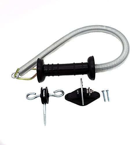 JBT Electric Fence Spring Gate Handles Kit, 16-Feet Black