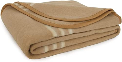 Corredocasa Coperta Calda Invernale Beige 400 gr/mq Made in Italy - Disponibile per Letto Matrimoniale 210x250 cm - Misto Lana -Perfetta per Albergo,Casa e B&B -Prodotto Italiano