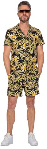 WILBERS & WILBERS 5094 – Festival set med designtryck, skjorta och byxor, festoutfit för män, sommardräkt, karneval