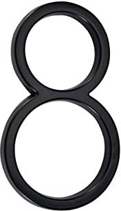 Numero civico galleggianti altezza 6in (15,5cm) numero civici neri numeri porta segno grandi numeri di porta, segni casa numero civico esterno（8）