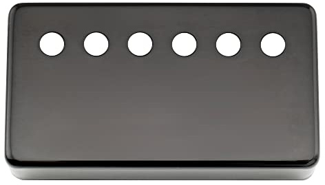 Musiclily Pro 49,2mm Gitarre Humbucker Kappen Pickup Covers Schwarz | Neusilber Legierung, für American E-Gitarre