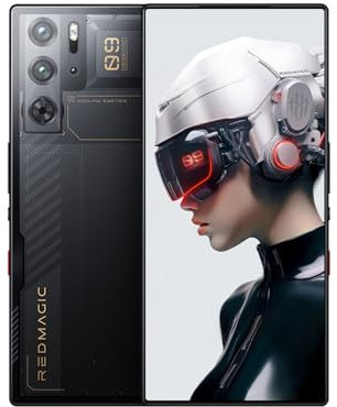 REDMAGIC 9 Pro 120Hz Gaming Handy, 5G Android Smartphone, 16GB RAM+512GB ROM, Snapdragon 8 Gen 3, 6.8 AMOLED Full Bildschirm, FHD+ Gaming Telefon, 50MP Kamera, 80W Ladegerät, Dual-SIM Transparent