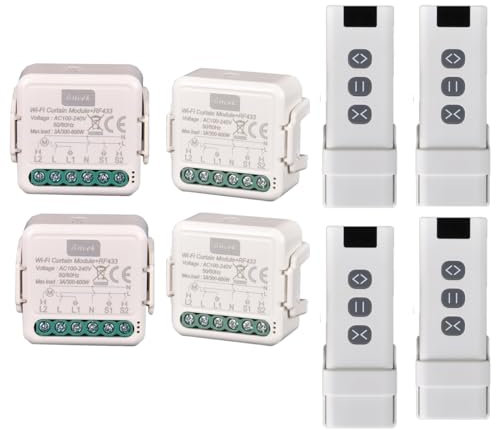 Interruttore per tapparelle con telecomando RF - modulo elettrico senza fili - relè 3 A/300-600 W (4)