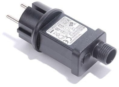 Trasformatore Alimentatore, 4.5V 24V 31V IP44 Adattatore per Luci di Natale, 8 Modalità Presa a Intermittenza Con Timer, Ricambio 2 Pin Spina per Stringa, Albero di Natale (4.5v 3.6w)