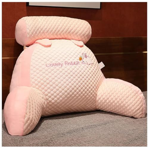 GLSAYZU Chillwave Rückenkissen, Mivoza Rückenkissen, Cartoon Pillow Rücken, Rückenstützkissen, Sitzkissen Bett, Bietet Rückenunterstützung (Rosa, XL(70 x 50 x 25 cm))