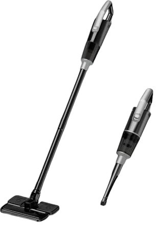 Aspiratori Spazzole A Secco E Bagnato Senza Fili con Mocio, 15000pa Aspirapolvere Leggero Aspirapolvere A Mano Aspirapolvere Verticale E Mop Combinato per Pavimenti Duri Setole Animali (nero)
