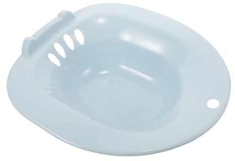 IWOWHERO Bidet vaginaler dampfender Stuhl postoperatives Pflegebecken Toilettenschüssel einweichen -Sitzbad Wannen WC-Sitzbad Sitzbadewanne Sitzbecken Plastik Blue