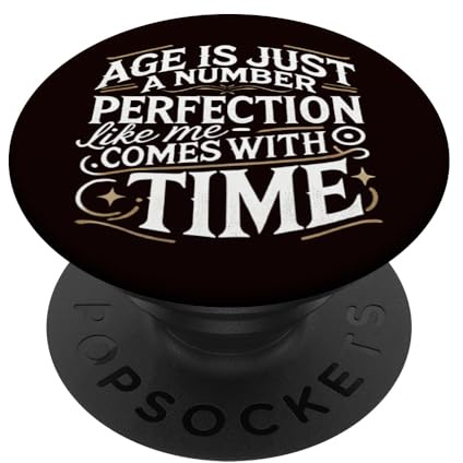 DesignsByKelley Funny Senior Citizen Older Adult Elderly Women Men Gifts PopSockets Adhesive PopGrip Phone Stand for Smartphones and Tablets