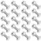 ECSiNG 20x Tornillos de Cabeza de Martillo M8 X 30 Mm para Perfil de Aluminio Perfil de Aluminio Fotovoltaico Riel de Montaje Solar con Tuercas de Brida Plateadas