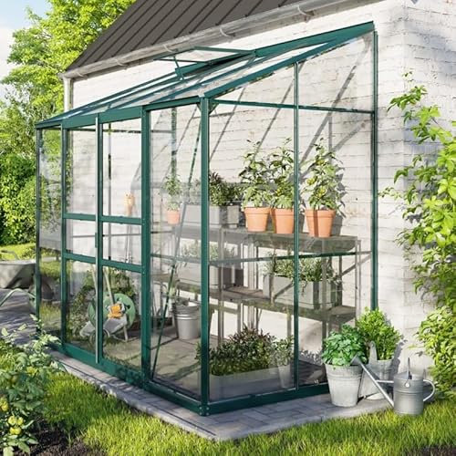 INNOLUX Gewächshaus Vitavia Ida 3300 Grün Polycarbonat 4 mm 132 x 257 H 222 cm