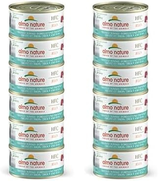 almo nature Megapack Katzenfutter nass - Forelle und Thunfisch- 12er Pack (6x70g)