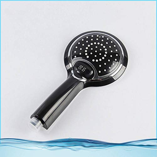 GSZCCZS Garcan Handheld Hand Shower Cabeza de Ducha LED Duchada Handheld LED Spray Ducha con Temperatura Pantalla Digital 3 Colores Cambio de Ducha de Agua Cabeza de Ducha SHO