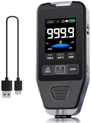 Small Car Paint Measurement Device Versatile Paint Thickness Meter Easy to Carry for Professional &