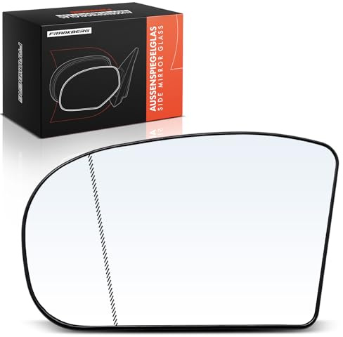Frankberg Spiegelglas Außenspiegel Aussenspiegelglas A2038100121 | Links, Fahrerseite; Kompatibel mit C-Klasse T-Model S203, E-Klasse T-Model S211, E-Klasse W211, C-Klasse Coupe CL203
