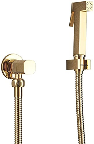 FEWDSCA Robinets, Robinets D'Eau Systèmes de Douche Pourgnoire Robinet de Bidet Pour Toilettes Robinet de Douche Pour Salle Dens Spray Mural En Laiton Mitigeur Chaud Et Froid Pour Bidet Tuyau En Acier