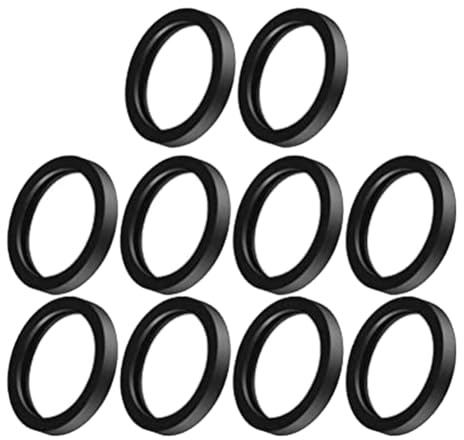 10 anillos de goma para bidón de gasolina, juntas negras, arandelas de combustible, arandelas de combustible, juntas de sellado