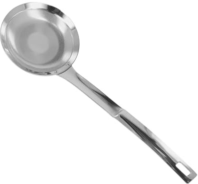 Schiumarola da cucina in acciaio inox, ideale per la cucina, con dimensioni di 3 x 1 cm, realizzato in acciaio e capacità di filtraggio dei grassi (grande)