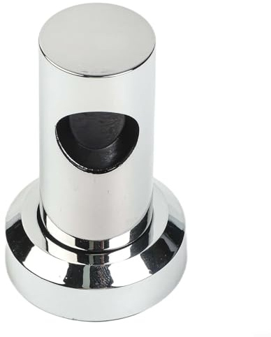 Fastigeaty Soporte de pared de barra de ducha ABS cromado de 22 mm para rieles y tubos de ducha de 21,5 mm a 22 mm, montaje de baño y soporte