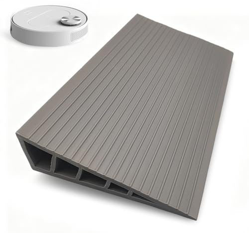 Rubber Threshold Ramp, 100×10×2.5cm Self Adhesive Non-Slip Wheelchair Ramp Threshold Strips Portable Mobility Scooter Ramps for Doorways Steps Stairs