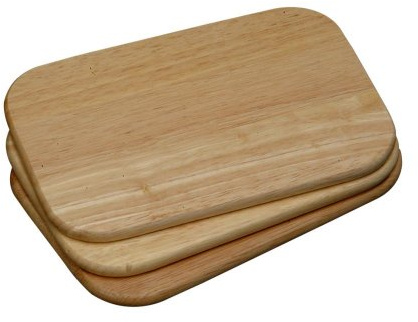 15 Stück Kesper Schneidebrettchen, Frühstücksbrett, Brotzeitbrett, Holzbrett, (5 x 3er Pack), aus FSC®-Buche, Maße: ca. 230 x 150 x 10 mm