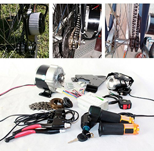 350W ELEKTRISCHE Fahrrad KOMPLETTE Teile EBIKE Komponenten LED LENSER Scheinwerfer Drossel HANDGRIFF SCHLÜSSELSCHALTER BATTERIEANZEIGER BREMSHEBEL (24V350W)