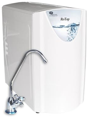 RoTop. Equipo de Osmósis Inversa Doméstica Compacta 5 Etapas con filtros estandar. Fácil Instalación bajo encimera y Sustitución. Bajo rechazo. Bbagua.