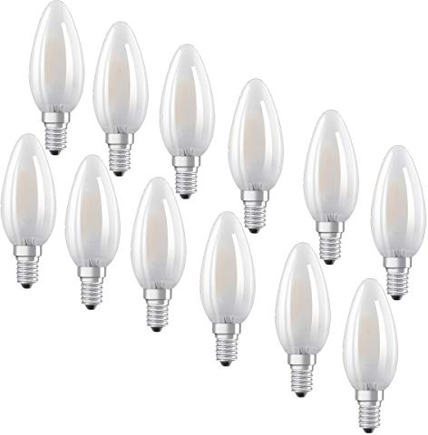 OSRAM LED BASE CLASSIC B40 E14 Kerze 4W=40W 470lm warm weiß 2700K nondim 12er