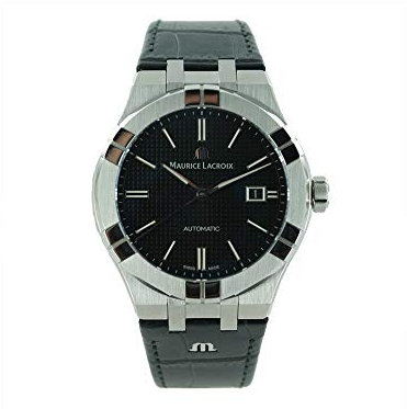 Maurice Lacroix Aikon Gents Automatik Uhr, 42 mm, Schwarz, AI6008-SS001-330-1