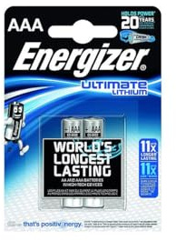 Energizer Ultimate Lithium AAA 2PK, 639170