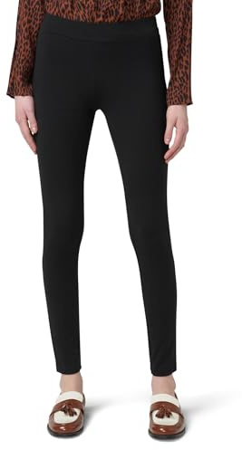 HUE Wide Waistband för kvinnor, Blackout Cotton leggings, blandade strumpor, svart, M