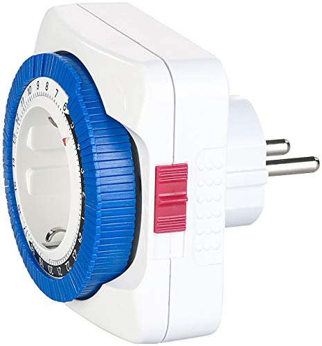 revolt Zeitschalter: Zeitschaltuhr mit 24-Stunden-Timer, Schaltung alle 15 Minuten, 3.680 W (Mechanische Zeitschaltuhr, Steckdose analog, Uhr)