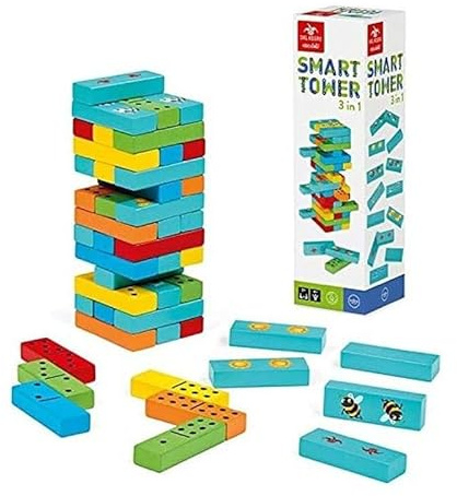 Seit Negro Smart Tower 3In1 Lernspiel Klassisch für Tutorien, Mehrfarbig, 8001097539819