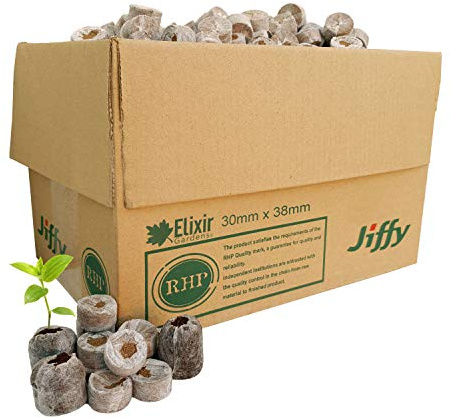 Elixir Gardens Jiffy Coir Propagation Pellets Peat Free Eco Friendly Compost Various Sizes 30,35,45mm / Various Qtys 10-2000 | 30mm x10
