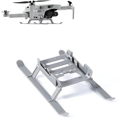 Landing Gear Faltbare kompatibel mit DJI Mavic Mini/2/SE Drone Extensions Landegestell Landefüße Zubehör für Drohnen Grau