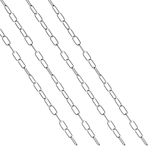 hannger Catena in acciaio inox al metro, 1 m, 2 mm, in molte lunghezze e spessori, portata fino a 35 kg, per catena per cani, poltrona sospesa, catena di intercettazione, catena da appendere