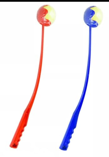 2x (HoF)® Outdoor Garden Dog Ball Thrower Launcher for Walking, Fetch and Play - Ball Included