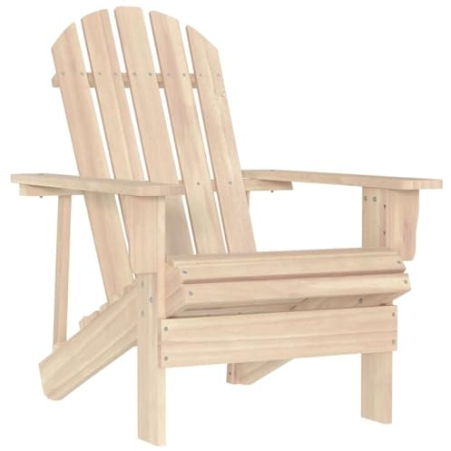 vidaXL Tannenholz Massiv Adirondack Gartenstuhl Gartensessel Stuhl Deckchair Holzstuhl Sessel Terrassenstuhl Balkonstuhl Gartenmöbel