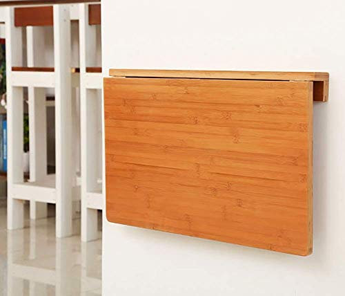 CASEGO Wandklapptisch aus Holz, dreieckige Struktur mit guter Stabilität, geringem Platzbedarf und großem Stauraum